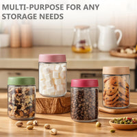 TBWIND 12-Pack 16oz Glass Jars with Lids, Airtight Overnight Oats Containers, Salad& Yogurt Storage, Mason Jars for Snacks, Spices, Meal Prep – Reusable