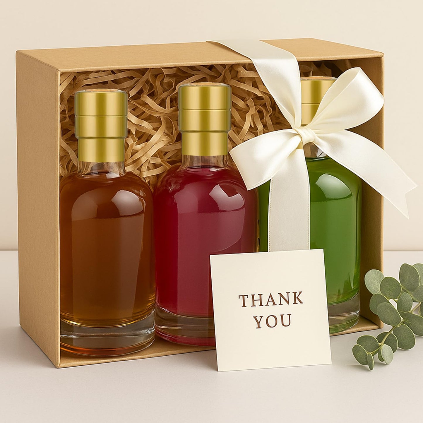 TBWIND 12 Pack 6 oz/200ml Clear Glass Bottles with T-Top Cork Stoppers, Small Liquor Bottles, Airtight Refillable Bottles for Spirits, Juice, Oil, Vinegar, Kombucha, Soda, Bear, Wine