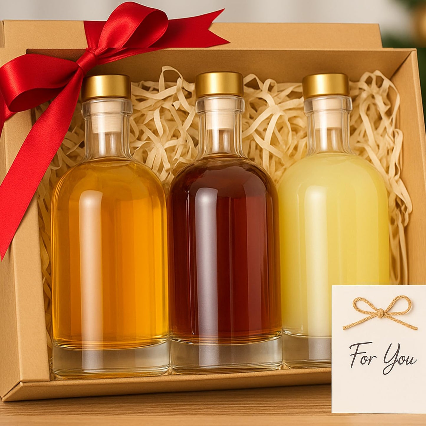TBWIND 16oz Clear Glass Bottles with Cork, 7 Pack Clear 500ml Liquor Bottles, Thick Heavy Base Airtight Wine Bottles for Beverages, Liquor, Whiskey, Oil, Vinegar, Wedding Favors & Crafts