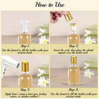 TBWIND 12 Pack 3 oz/100ml Clear Glass Bottles with T-Top Cork Stoppers, Small Liquor Bottles, Airtight Refillable Bottles for Spirits, Juice, Oil, Vinegar, Kombucha, Soda, Bear, Wine