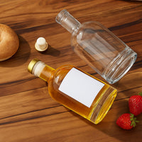 TBWIND 12 oz/375ml Clear Glass Bottles with Cork, 12 Pack Clear Liquor Bottles, Thick Heavy Base Airtight Wine Bottles for Beverages, Liquor, Whiskey, Oil, Vinegar, Wedding Favors & Crafts