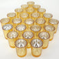 TBWIND 24 Pcs Gold Votive Candle Holders, Speckled Mercury Gold Glass Candle Holder Bulk for Wedding Centerpiece Table Decor, Tea Lights Candle Holder for Valentines Day Decor, Home Decor